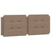 vidaXL Bed Frame without Mattress "Zadar" Cappuccino 140x200 cm Faux Leather
