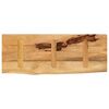 vidaXL Table Top 90x30x3.8 cm Live Edge Solid Wood Rough Mango