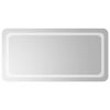 vidaXL LED Bathroom Mirror Transparent 100 x 50 cm Tempered Glass