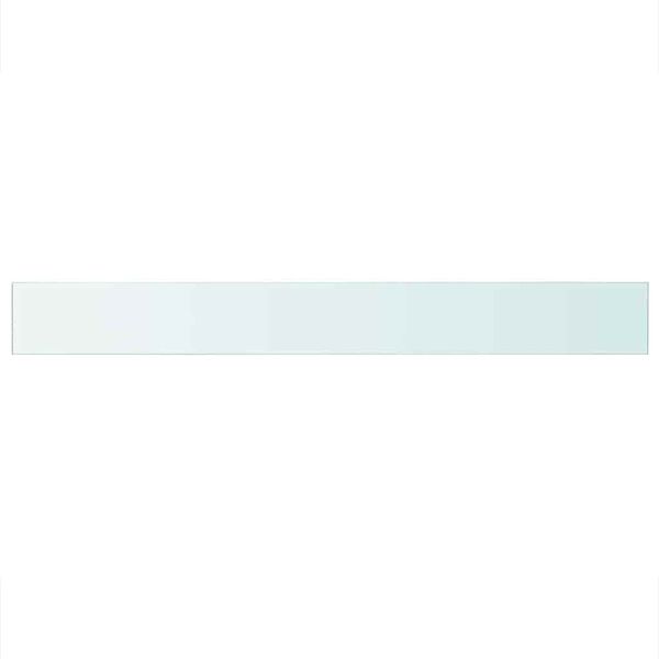 vidaXL Shelves 2 pcs Panel Glass Clear 110x12 cm