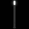 vidaXL Bollard Light with Sensor&Outlet 110 cm Black IP44