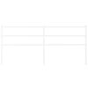 vidaXL Metal Replace Headboard White 180 cm