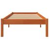 vidaXL Bed Frame without Mattress Wax Brown 90x200 cm Solid Wood Pine