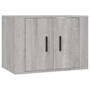 vidaXL 2 Piece TV Cabinet Set Grey Sonoma Engineered Wood