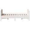 vidaXL Bed Frame without Mattress White 140x190 cm Solid Wood Pine