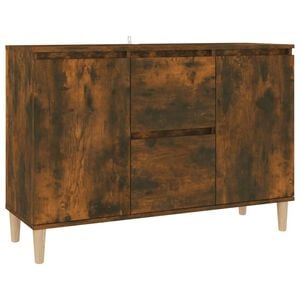 vidaXL Sideboard Smoked Oak 103.5x35x70 cm Engineered Wood