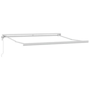 vidaXL Awning White 3.5 x 2.5 m Metal