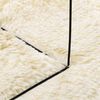 vidaXL Shaggy Rug High Pile NAVARRA Cream 120x120 cm Polyester