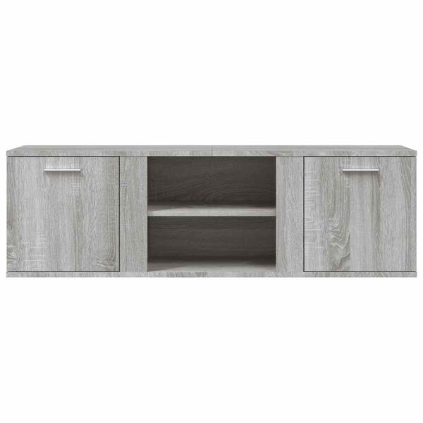 vidaXL TV Cabinet Grey Sonoma 120x34x37 cm Engineered Wood