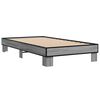 vidaXL Bed Frame without Mattress Grey Sonoma 90x190 cm Single