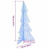 vidaXL Christmas Tree with 240 LEDs Blue 180 cm Acrylic