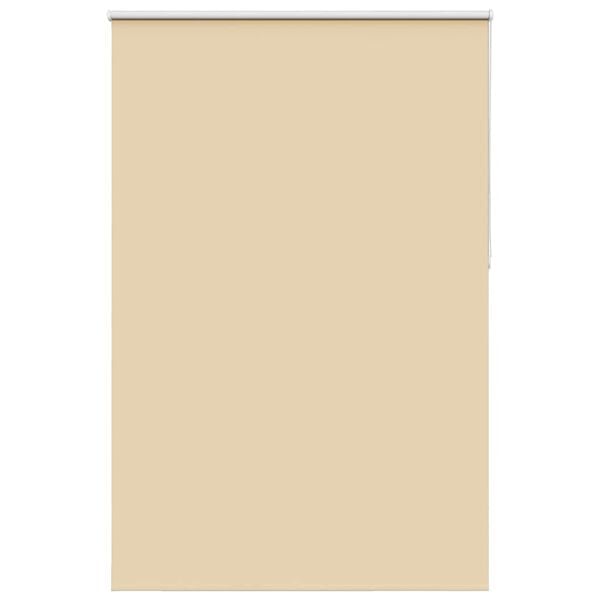 vidaXL Roller Blind Blackout Beige 150x210 cm Fabric Width 146.6 cm Polyester