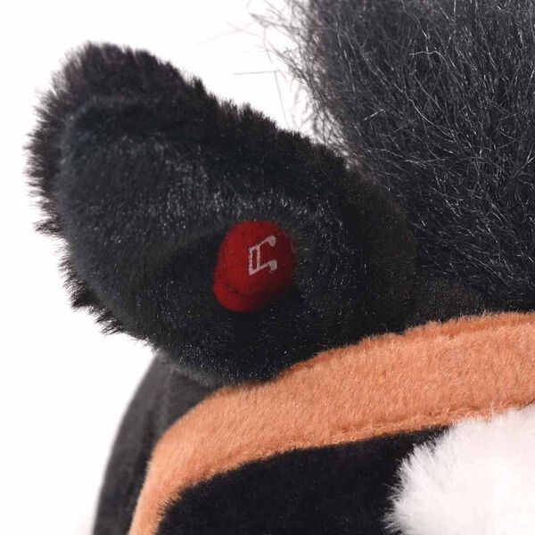 vidaXL Standing Toy Horse Plush Black