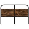vidaXL Replace Headboard Smoked Oak 120 cm Steel and Engineered Wood
