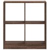 vidaXL Bookcase Brown Oak 68.5x32x75 cm Engineered Wood