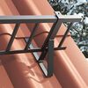 vidaXL Roof Snow Guard Black 300 x 29.5 x 34.5 cm Steel