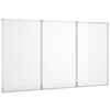 vidaXL Magnetic Whiteboard Foldable 180x100x1,7 cm Aluminium