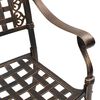 vidaXL Garden Table Set 3 pcs Bronze Cast Aluminium