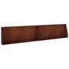 vidaXL Retaining Wall 2 pcs 100 x 12 x 40 cm Weathering Steel Rusty