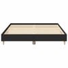 vidaXL Bed Frame No Mattress Black 140x200 cm Engineered Wood