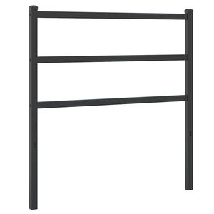 vidaXL Metal Replace Headboard Black 90 cm