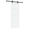 vidaXL Sliding Door ORKDAL 78 x 202 cm Engineered Wood White and Black