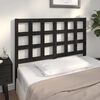 vidaXL Bed Headboard Black 140.5x4x100 cm Solid Wood Pine