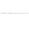 vidaXL Sliding Door Hardware Kit 200 cm Steel White