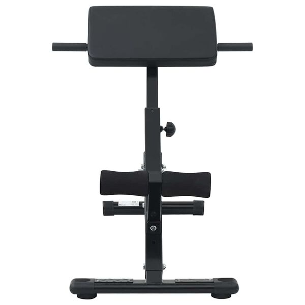 vidaXL Hyperextension Bench Black 101 x 70 x 71 cm Powder-coated steel