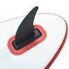 vidaXL Inflatable Stand Up Paddleboard with Sail Set Red and White