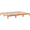 vidaXL Family Bed Frame No Mattress Wax Brown 240x200 cm Solid Wood Pine