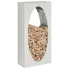 vidaXL Firewood Rack 50x23x100 cm Stainless Steel