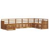 vidaXL Outdoor Sofa Set 8 pcs Natural