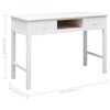 vidaXL Writing Desk White 110x45x76 cm Wood