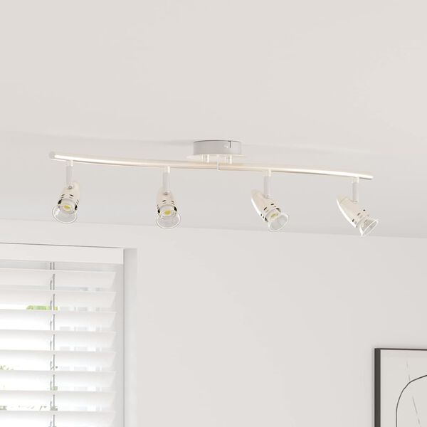 vidaXL Ceiling Spotlight Nickel 61 x 10 x 12.5 cm Metal
