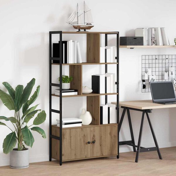 vidaXL Bookshelf Artisan Oak 80 x 30 x 155.5 cm Engineered Wood