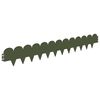 vidaXL Lawn Edging 10 pcs 103 x 15 cm Steel Olive Green
