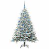 vidaXL Artificial Pre-lit Christmas Tree with Ball Set Green 180 cm