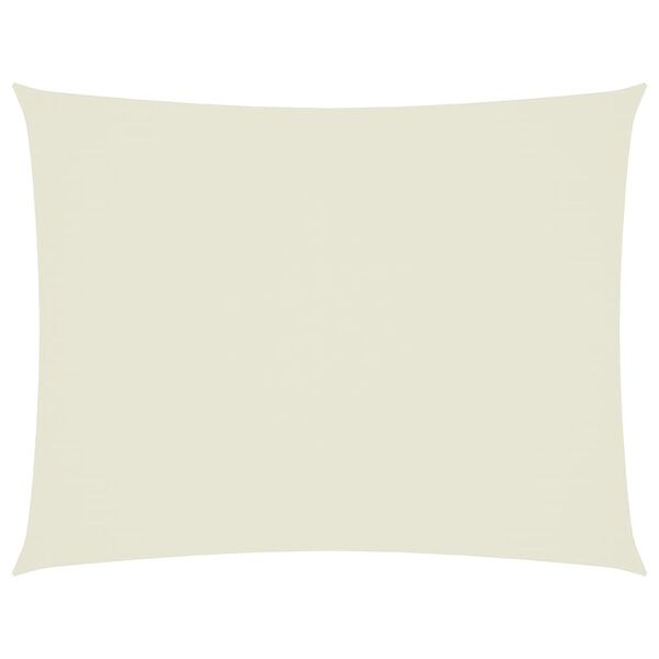 vidaXL Sunshade Sail Oxford Fabric Rectangular 6x8 m Cream