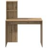 vidaXL Desk with Shelf Artisan Oak 102 x 50 x 124 cm Engineered Wood