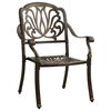 vidaXL 3 Piece Bistro Set Bronze Cast Aluminium