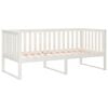 vidaXL Day Bed without Mattress White 90x200 cm Solid Wood Pine