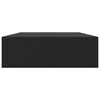 vidaXL Floating Wall Shelf with Drawer Black 48x25x8 cm
