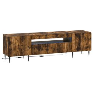 vidaXL LED TV Cabinet ZWOLLE 153 x 35 x 43 cm Smoked Oak