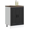 vidaXL Kitchen Base Cabinet Porto Black Engineered Wood