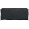 vidaXL Furniture Cover Plain Black 240 x 140 x 90 cm 600D