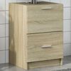 vidaXL Sink Cabinet Sonoma Oak 40x37x59 cm Engineered Wood