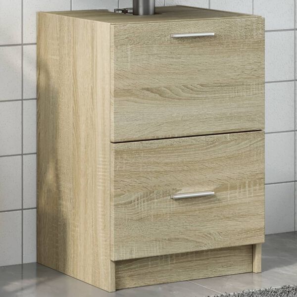 vidaXL Sink Cabinet Sonoma Oak 40x37x59 cm Engineered Wood