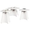 vidaXL Coffee Table 3 pcs White