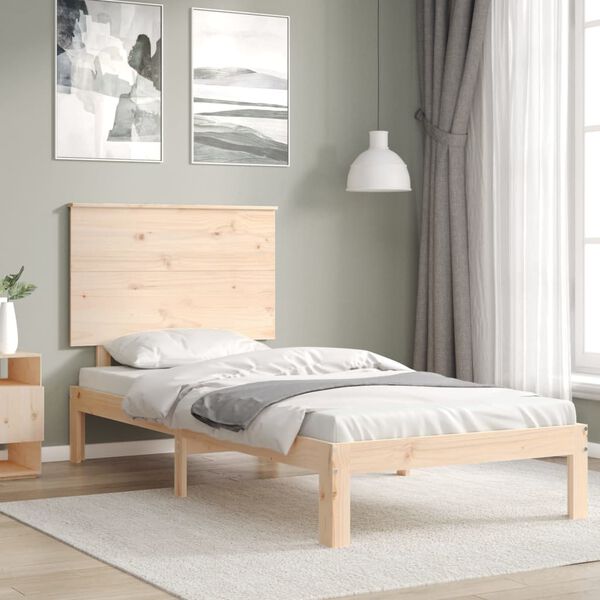 vidaXL Bed Frame without Mattress 100x200 cm Solid Wood Pine